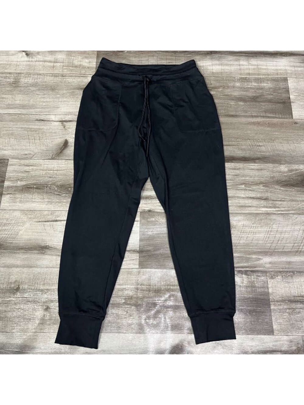 Lole Athletic High Rise Ankle Crop Sweatpants Joggers Black Women’s Size S